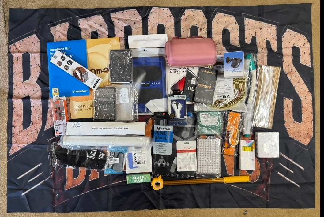 The genuine mixed contents from a Badboosts Bargains example box